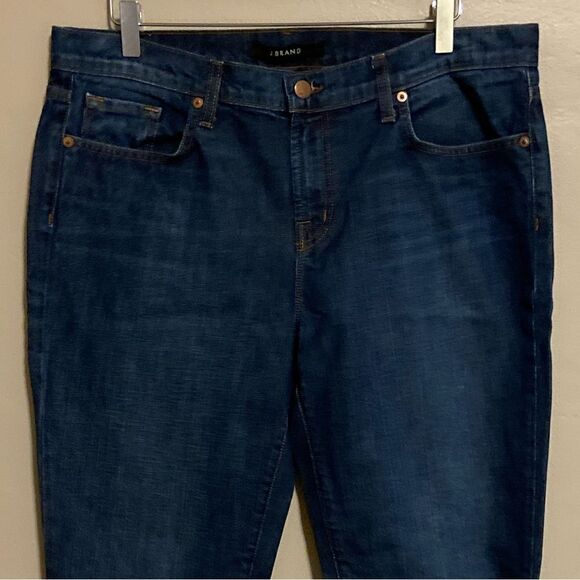 J Brand Aidan Ringer slim leg darker wash high rise denim jeans 31 - Picture 3 of 10